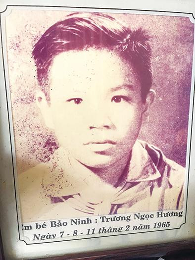 “Em bé Bảo Ninh” ngày ấy “Em bé Bảo Ninh” ngày ấy