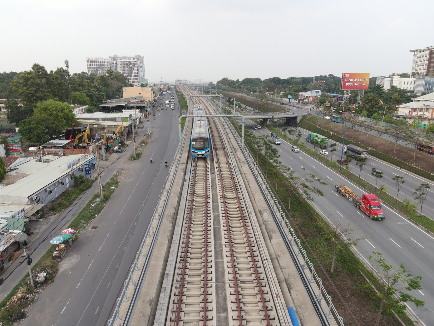 Công trình metro số 1 TPHCM (Bến Thành - Suối Tiên). Ảnh: Phạm Nguyễn Công trình metro số 1 TPHCM (Bến Thành - Suối Tiên). Ảnh: Phạm Nguyễn