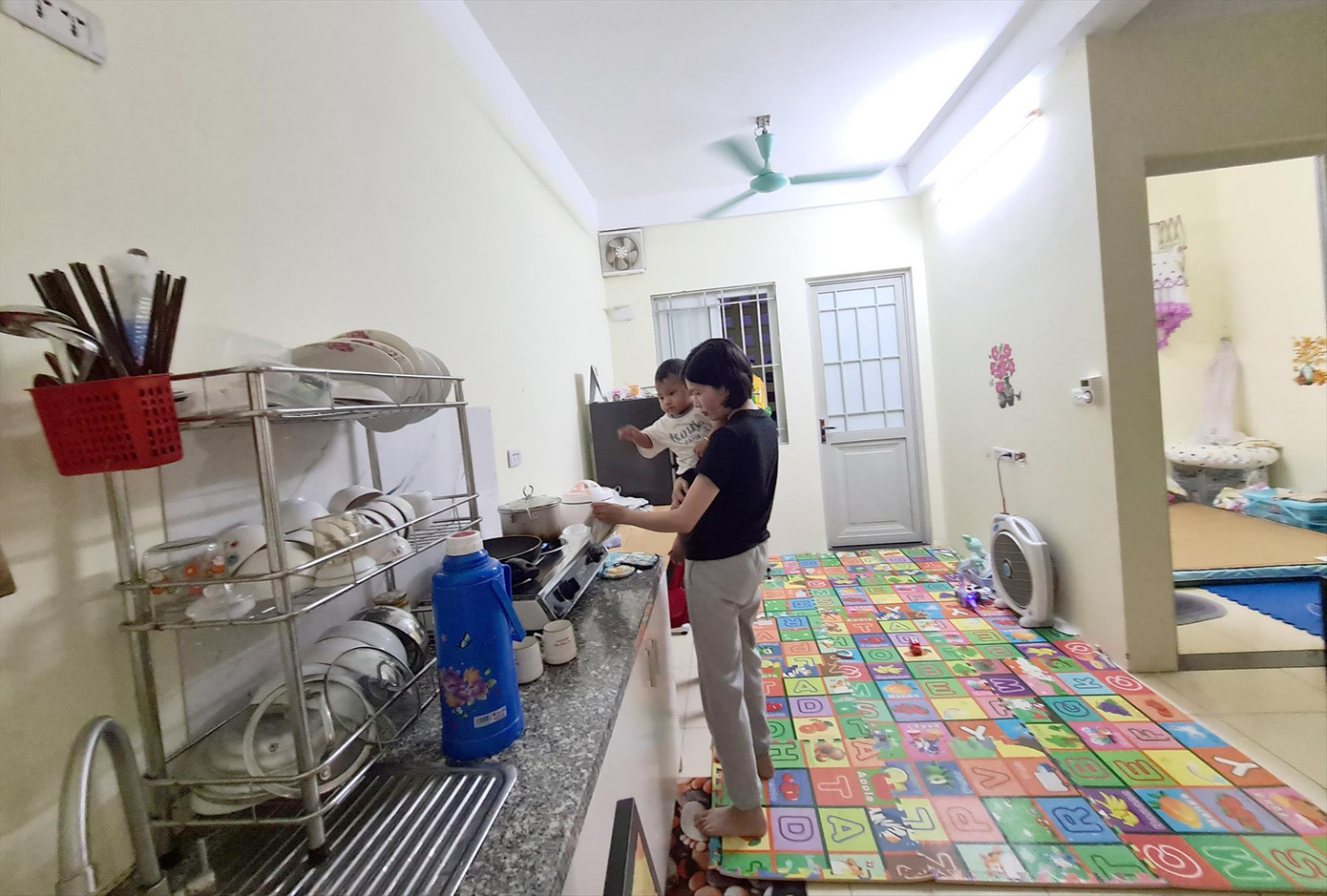 Căn hộ 45m 2 của chị Mè Thị Thu trong Khu thiết chế công đoàn tỉnh Hà Nam - Ảnh: Phạm Thanh