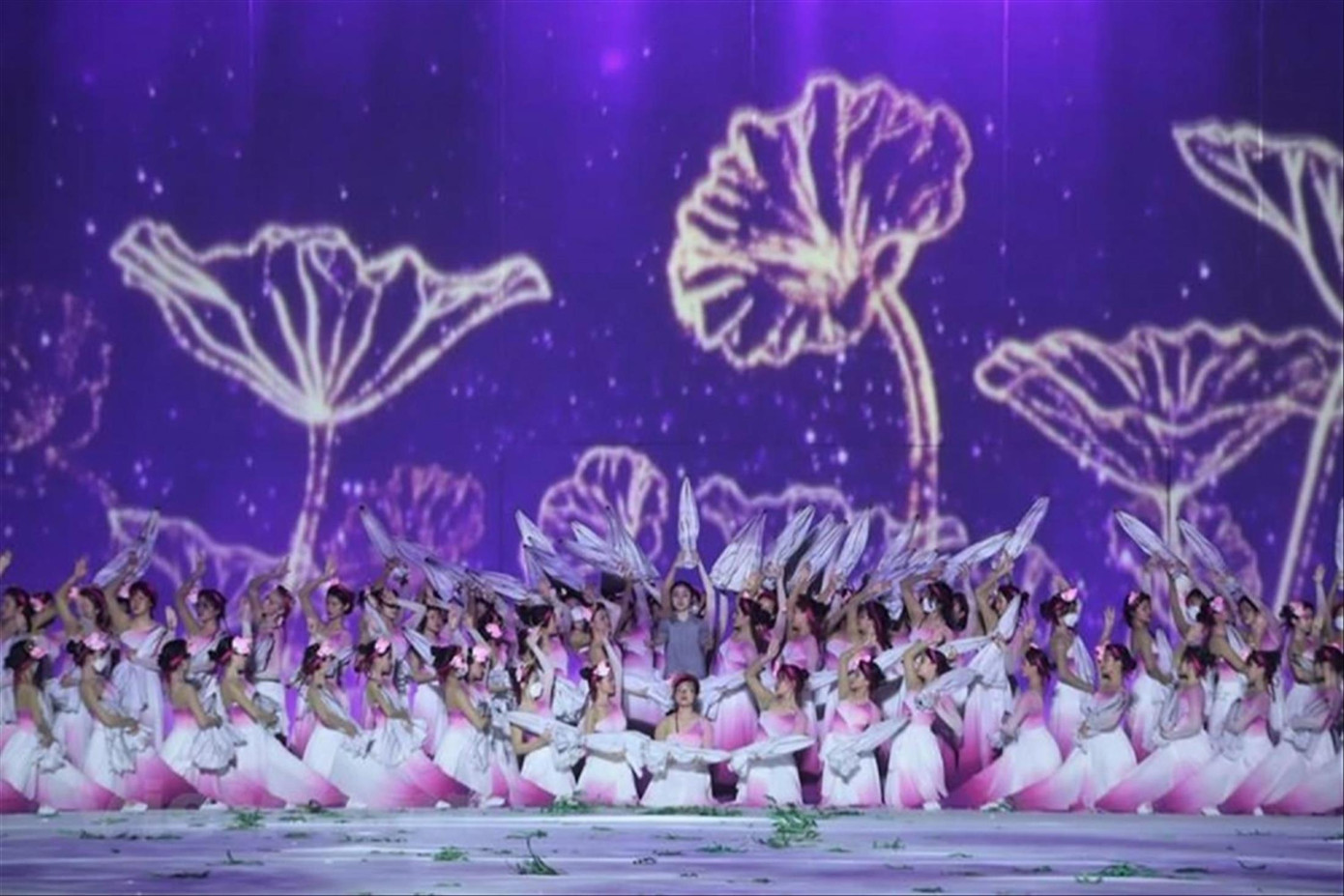 Một trong những đại cảnh của lễ khai mạc