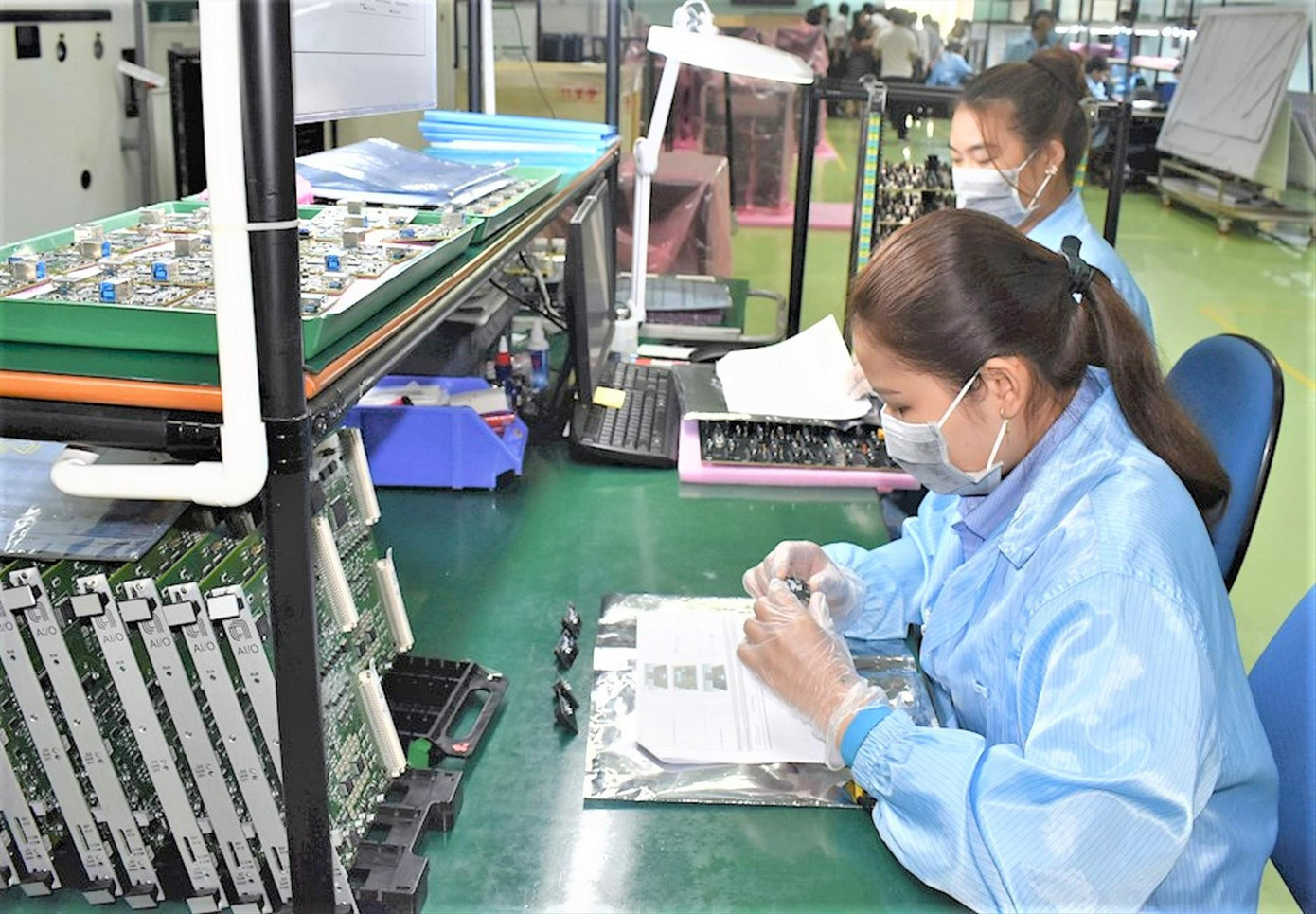 Doanh nghiệp ngành CNHT có nhiều đơn hàng sau đại dịch COVID-19 ảnh: U.P