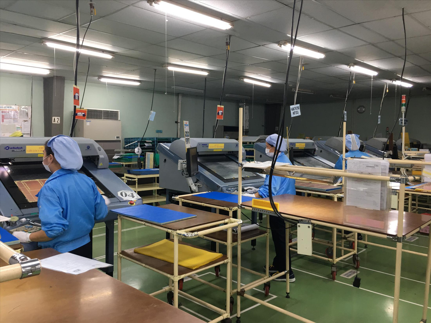 Sản xuất trong yêu cầu chống dịch tại Cty Fujisu VN