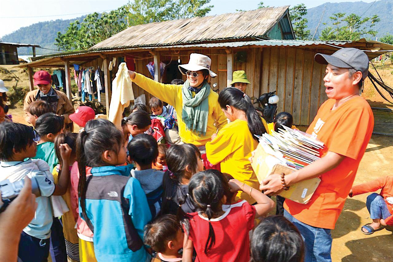 Chị Jang tại làng Nam Trà My