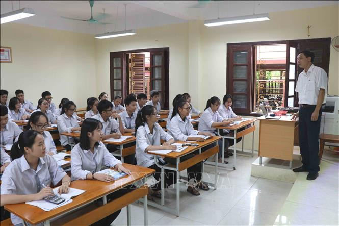 Một giờ học tại Trường THPT Lương Tài số 1, tỉnh Bắc Ninh Ảnh: TTXVN Một giờ học tại Trường THPT Lương Tài số 1, tỉnh Bắc Ninh Ảnh: TTXVN