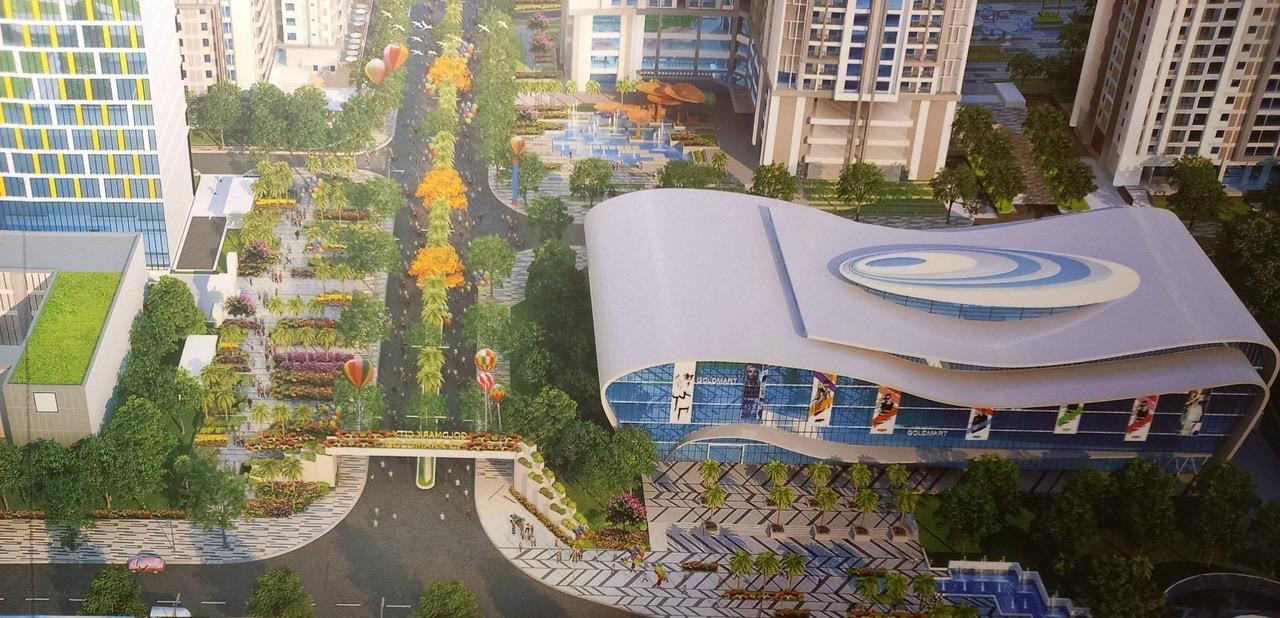 Sau khi trưng ra sa bàn khu Gold mark City có trung tâm thương mại chỉ 5 tầng (nhà có dấu X) thoáng đẹp, (đồng thời in lên hợp đồng mua bán căn hộ), chủ đầu tư đã bán nhà cho dân với giá cao, thu bộn tiền