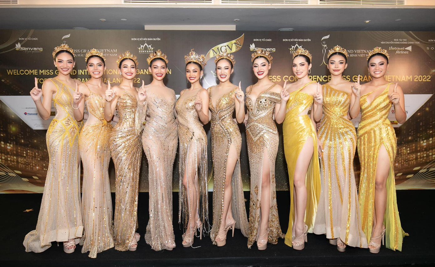 Top 10 Miss Grand Thailand (Hoa hậu Hòa bình Thái Lan) xuất hiện tại cuộc họp khởi động Hoa hậu Hòa bình Việt Nam