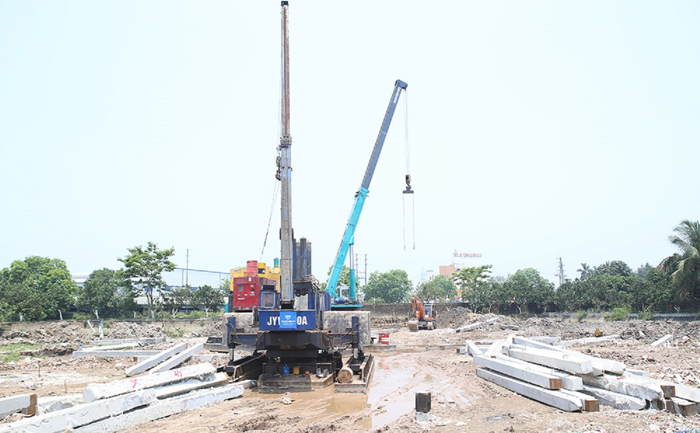 Vị trí thi công móng cọc số 299 địa bàn tỉnh Hưng Yên. Vị trí thi công móng cọc số 299 địa bàn tỉnh Hưng Yên.