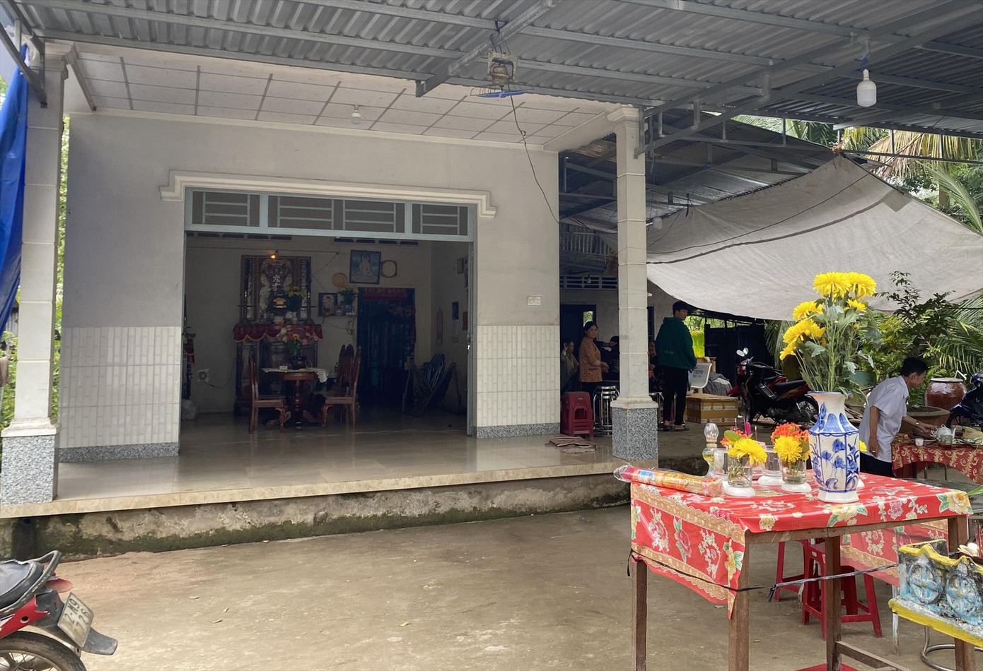 Căn nhà nơi xảy ra vụ án mạng. Ảnh: N.H