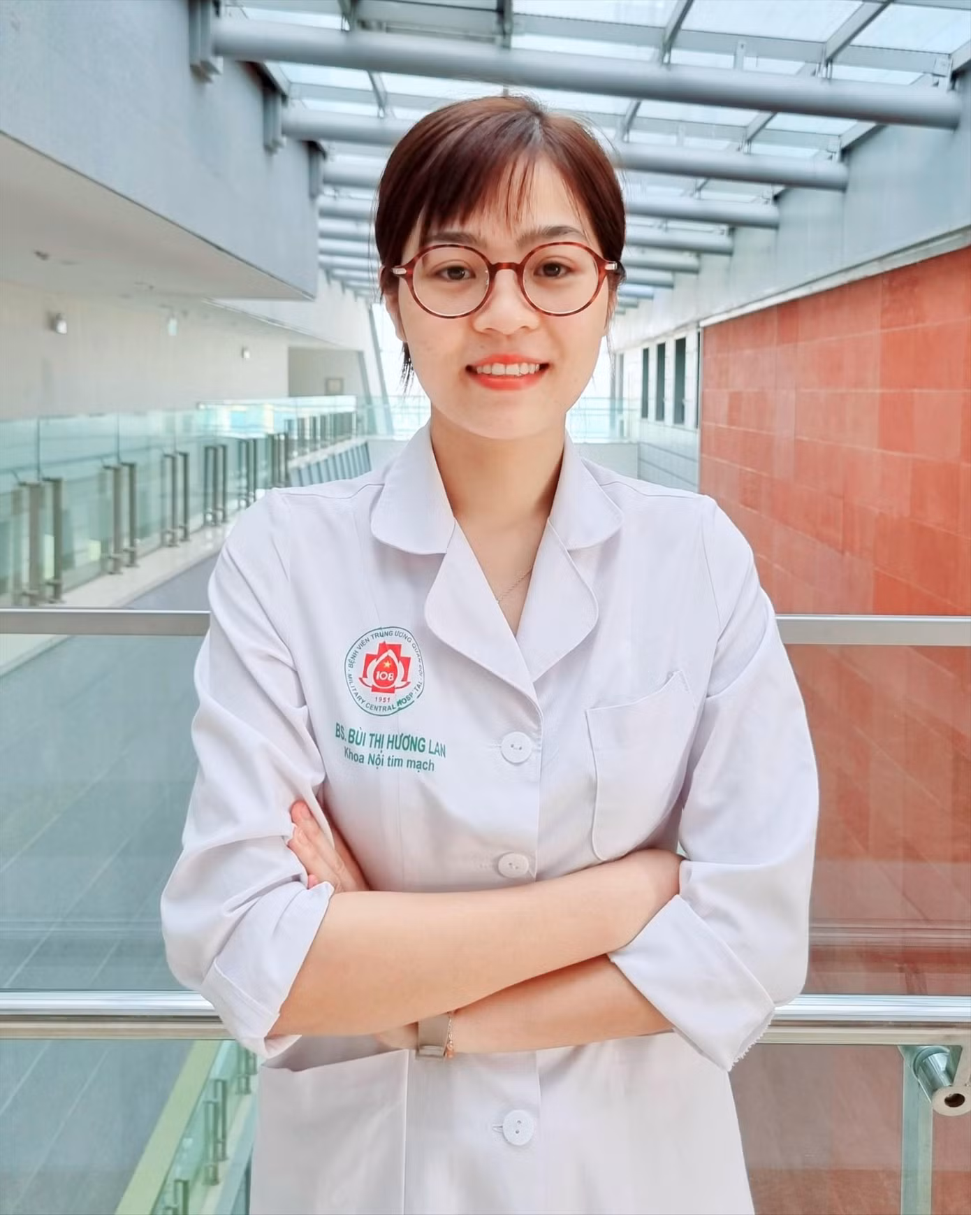 Thượng úy Bùi Thị Hương Lan, Bí thư Đoàn cơ sở khoa Nội tim mạch Bệnh viện T.Ư Quân đội 108