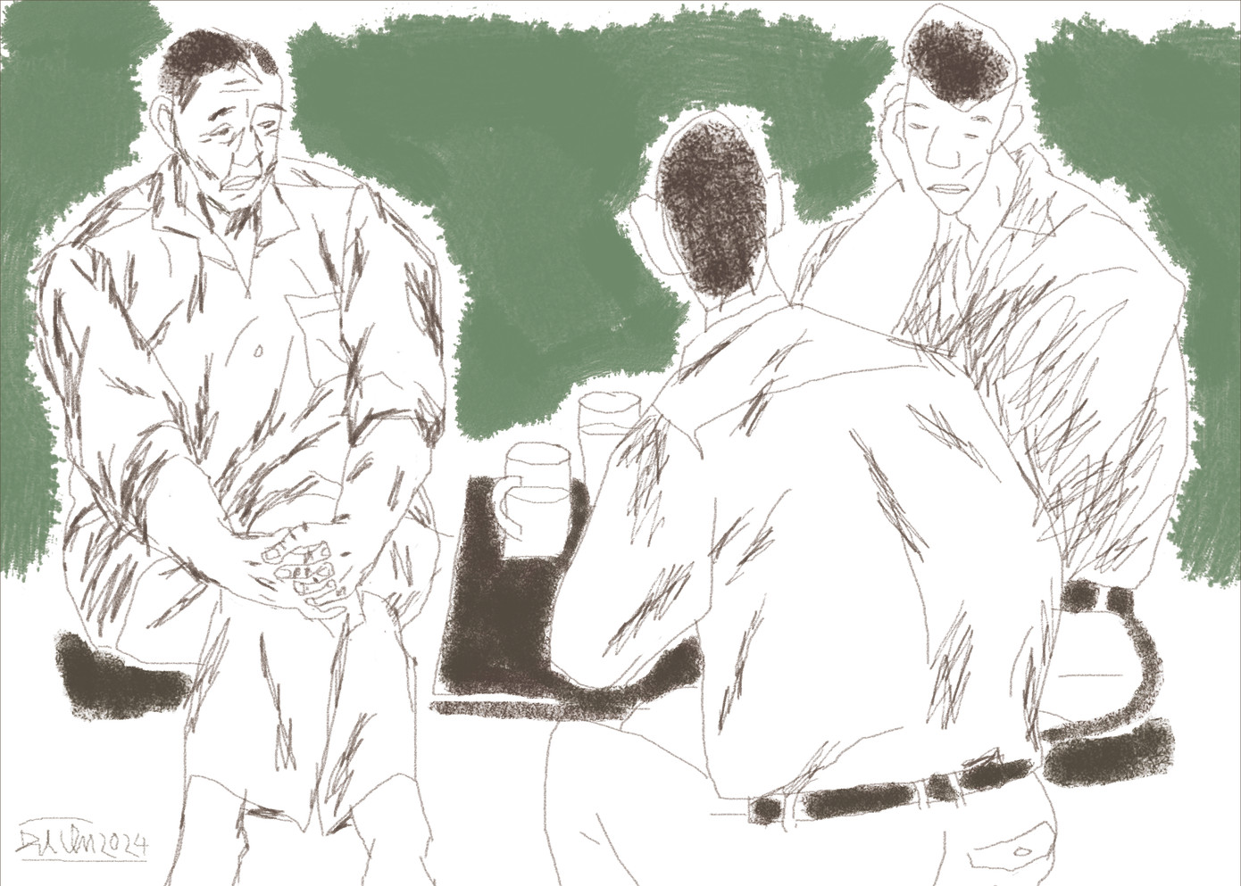 Tranh: Đặng Tiến