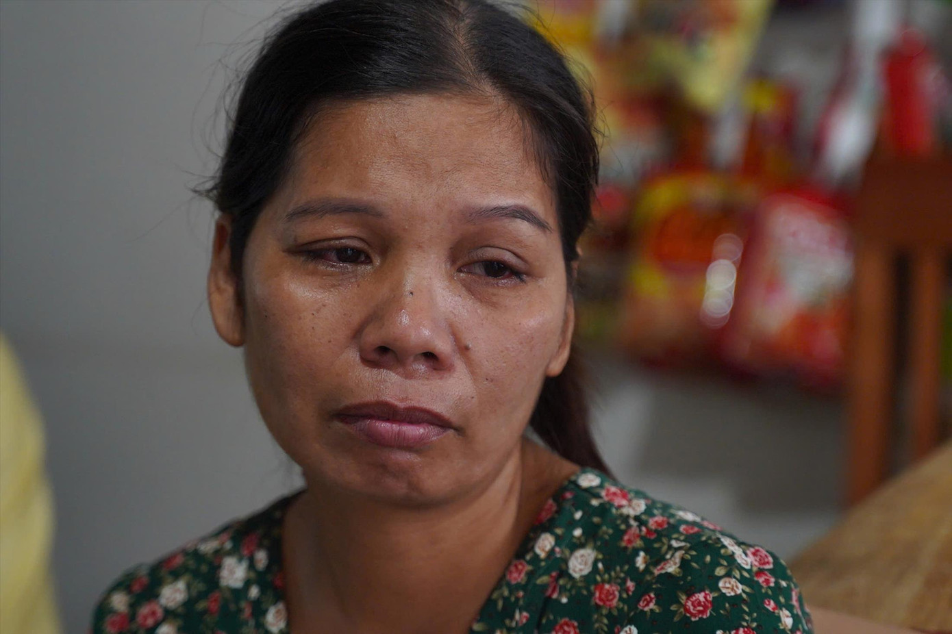 Chị Đinh Thị Niên gọi con suốt đêm