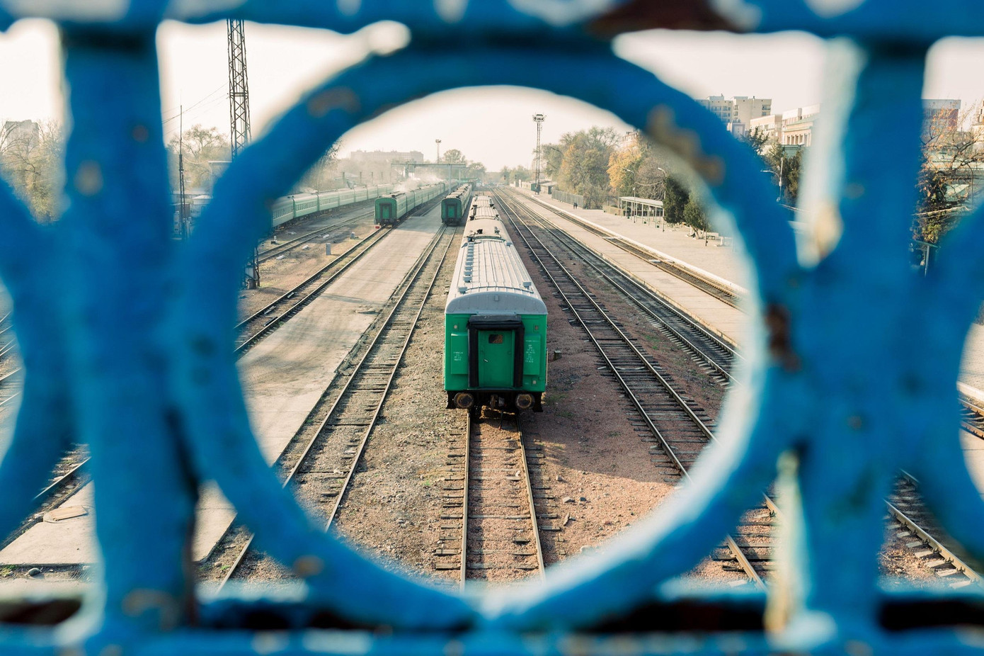 Một ga xe lửa cũ ở KyrgyzstanẢnh: Alamy