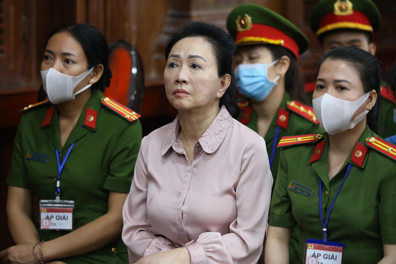 Bị cáo Trương Mỹ Lan tại phiên tòa ngày 12/3 Ảnh: Duy Anh Bị cáo Trương Mỹ Lan tại phiên tòa ngày 12/3 Ảnh: Duy Anh