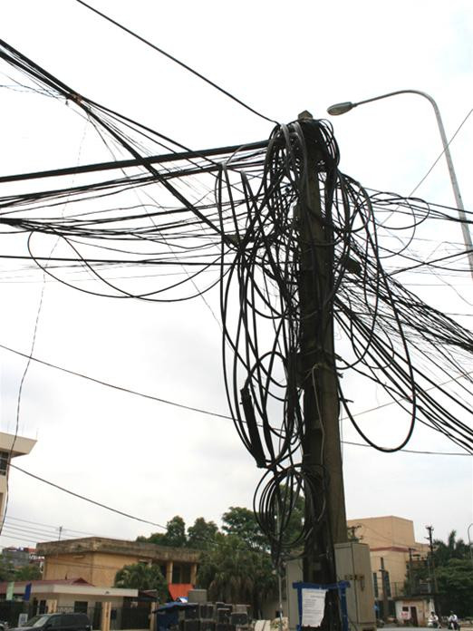 Ngần này dây điện đã là "đủ" cho cây cột này chưa?