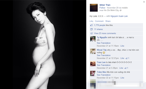 Người bạn của Xuân Lan chia sẻ bức ảnh trên tường trang cá nhân của cô siêu mẫu thu hút sự chú ý của cư dân mạng. Người bạn của Xuân Lan chia sẻ bức ảnh trên tường trang cá nhân của cô siêu mẫu thu hút sự chú ý của cư dân mạng