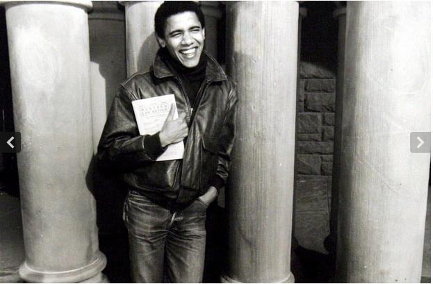 Ông Barack Obama khi đang học tại trường Luật, Đại học Harvard 