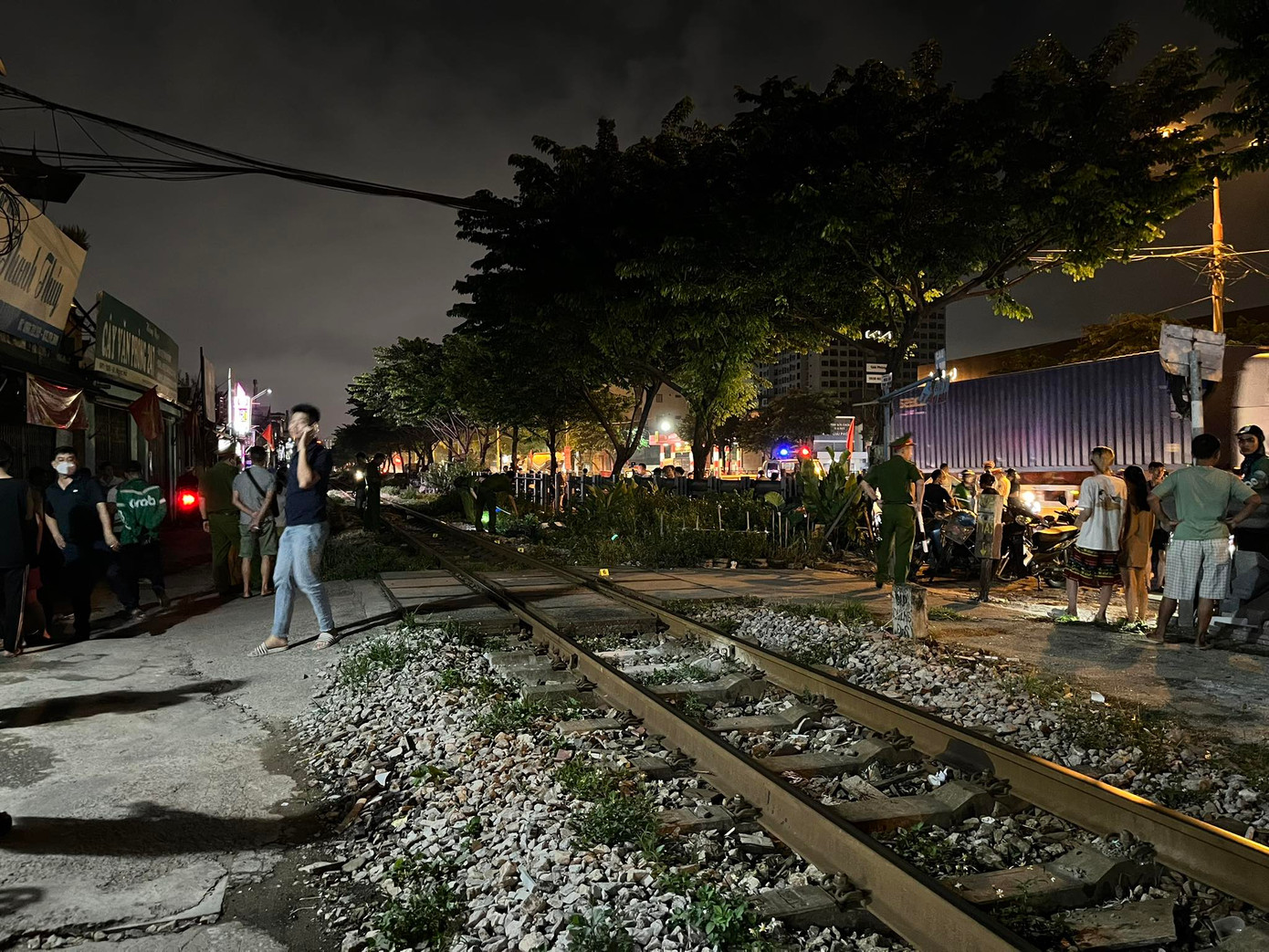 Khu vực xảy ra vụ tai nạn.