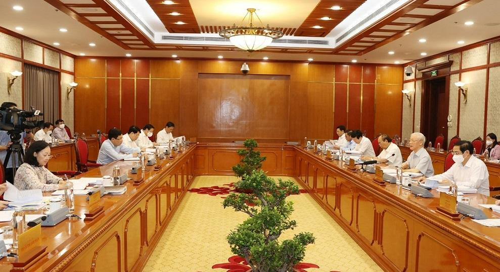 Bộ Chính trị họp cho ý kiến về Đề án “Sửa đổi, bổ sung chức năng, nhiệm vụ, quyền hạn của Ban Chỉ đạo Trung ương về phòng, chống tham nhũng” (ảnh Nội chính)