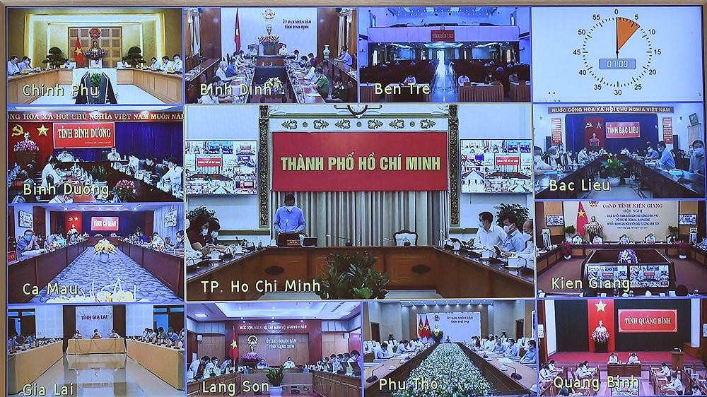 Hội nghị thúc đẩy giải ngân vốn đầu tư công. Ảnh Nhật Minh