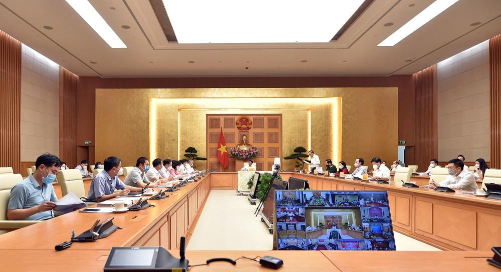 Đại diện các bộ, ngành tham dự cuộc họp tại đầu cầu Chính phủ Đại diện các bộ, ngành tham dự cuộc họp tại đầu cầu Chính phủ