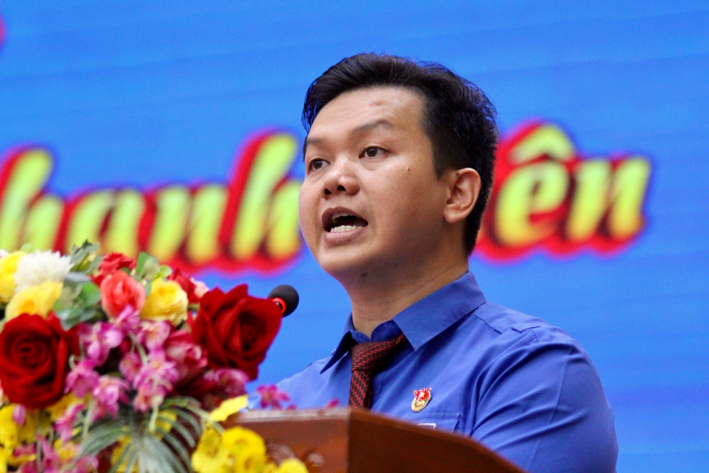 Anh Trần Anh Tuấn - Bí thư Tỉnh Đoàn Khánh Hòa, phát biểu tại chương trình. Anh Trần Anh Tuấn - Bí thư Tỉnh Đoàn Khánh Hòa, phát biểu tại chương trình.