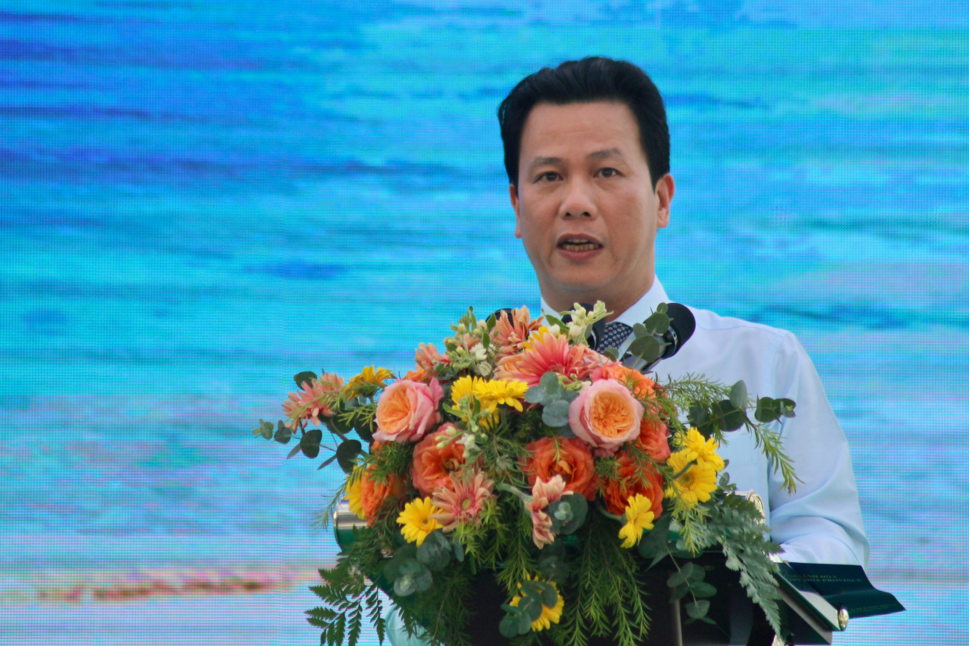 Bộ trưởng Bộ TN&amp;MT Đặng Quốc Khánh phát biểu tại lễ phát động.