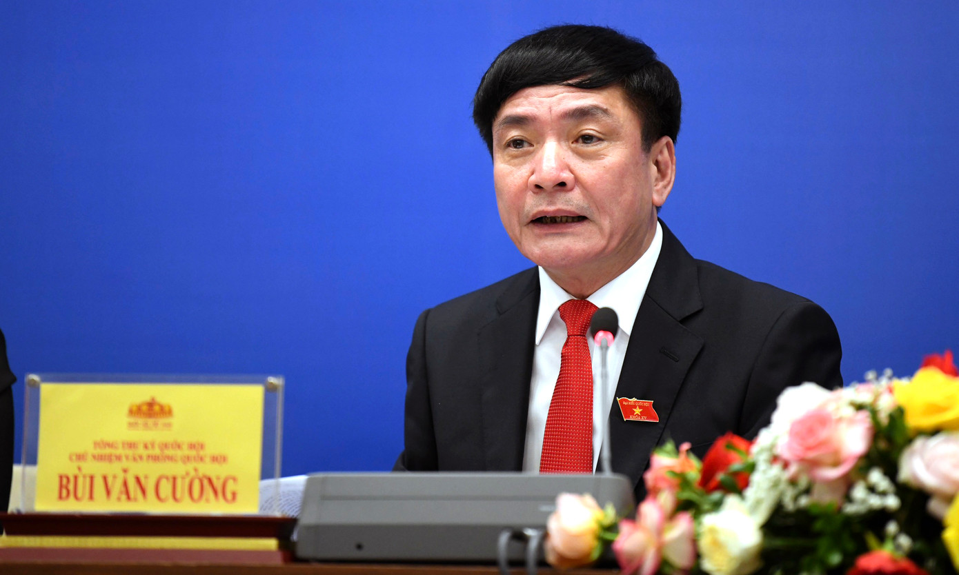 Ông Bùi Văn Cường chia sẻ thông tin tại chương trình họp báo. Ảnh: Như Ý