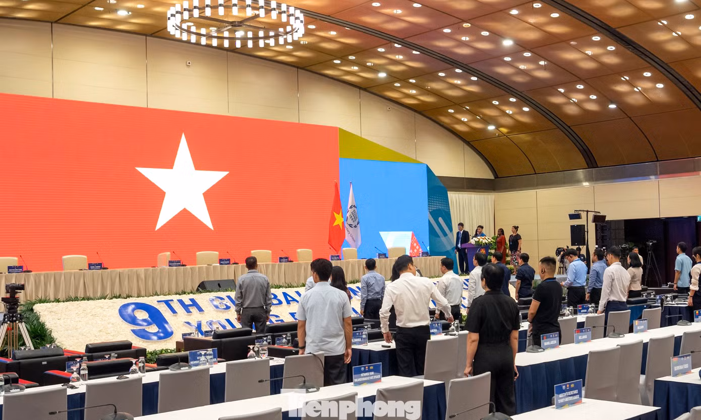 Quang cảnh phòng họp Hội nghị Nghị sĩ trẻ toàn cầu lần thứ 9. (Ảnh: Nhật Minh) Quang cảnh phòng họp Hội nghị Nghị sĩ trẻ toàn cầu lần thứ 9. (Ảnh: Nhật Minh)