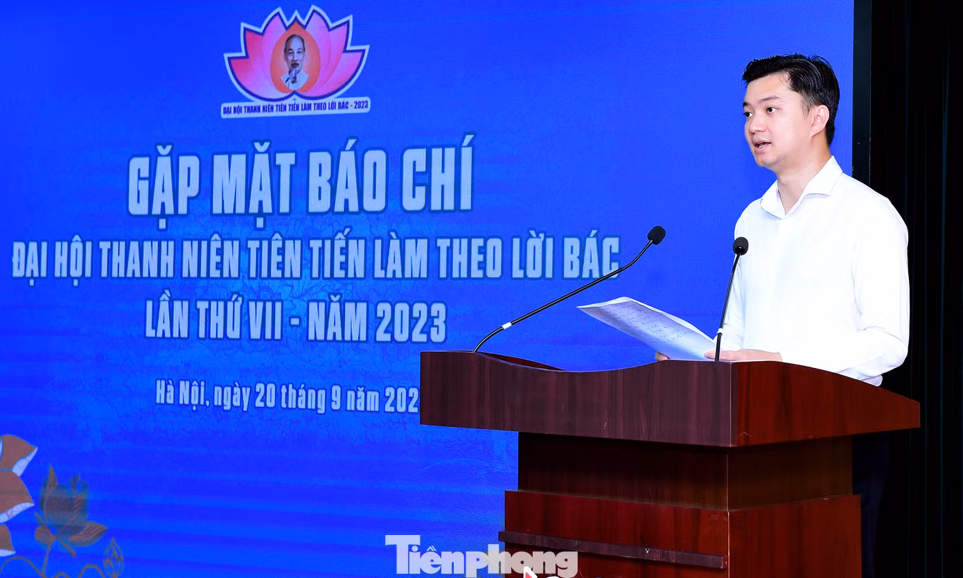 Anh Nguyễn Minh Triết phát biểu tại buổi họp báo. Ảnh: Xuân Tùng Anh Nguyễn Minh Triết phát biểu tại buổi họp báo. Ảnh: Xuân Tùng