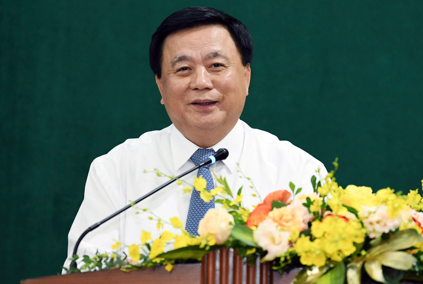 Ông Nguyễn Xuân Thắng phát biểu tại buổi làm việc. Ông Nguyễn Xuân Thắng phát biểu tại buổi làm việc.