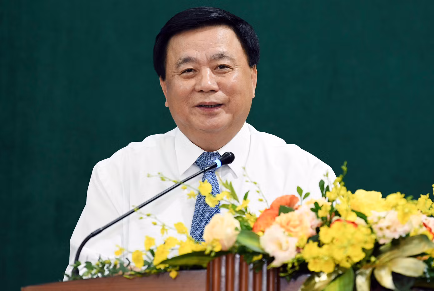 Ông Nguyễn Xuân Thắng phát biểu tại buổi làm việc.