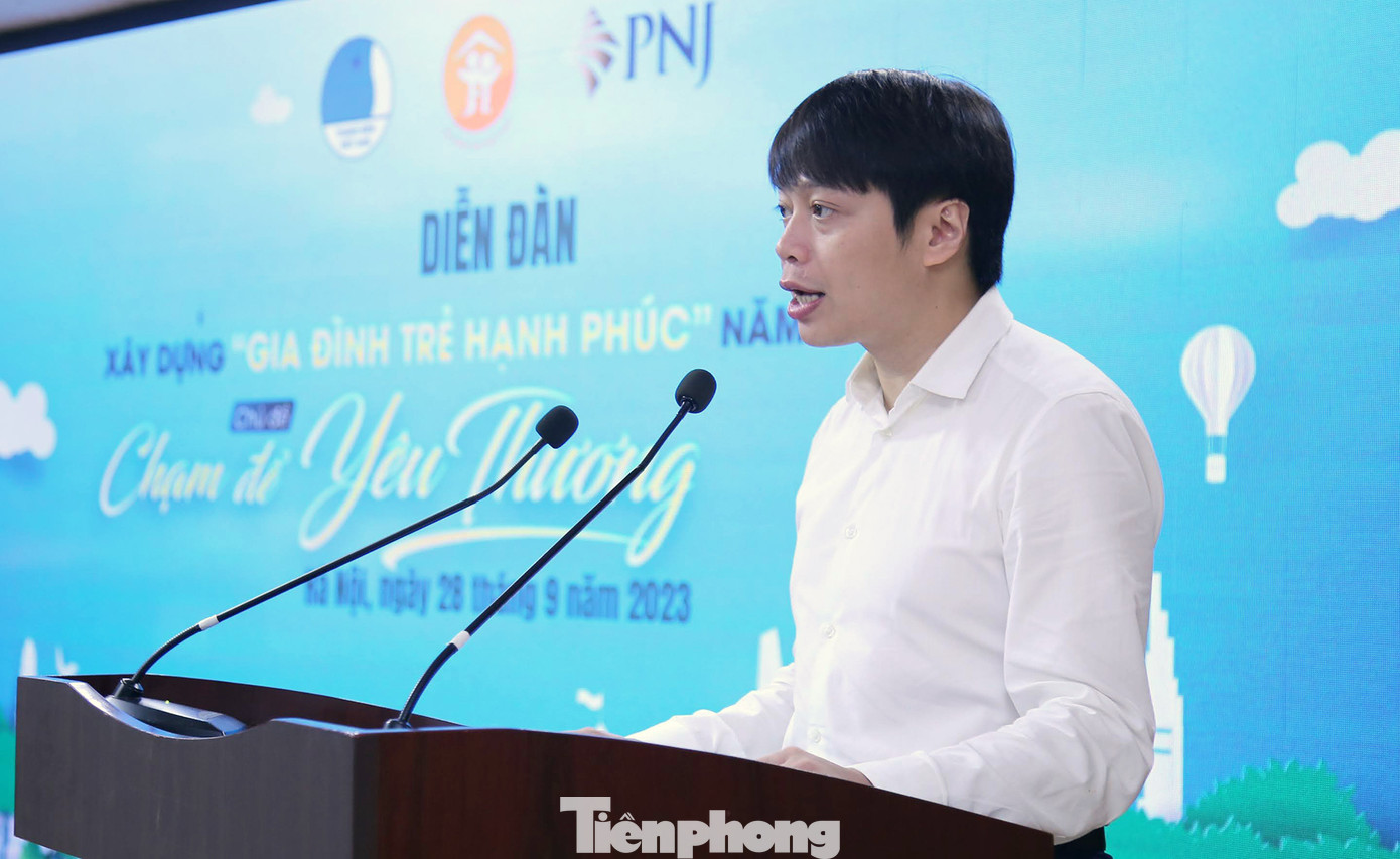 Anh Nguyễn Hữu Tú phát biểu tại chương trình. Ảnh: Lâm Đăng Hải