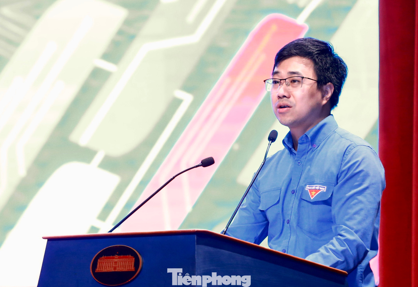 Anh Bùi Hoàng Tùng phát biểu tại chương trình. Ảnh: Vương Bảo Anh