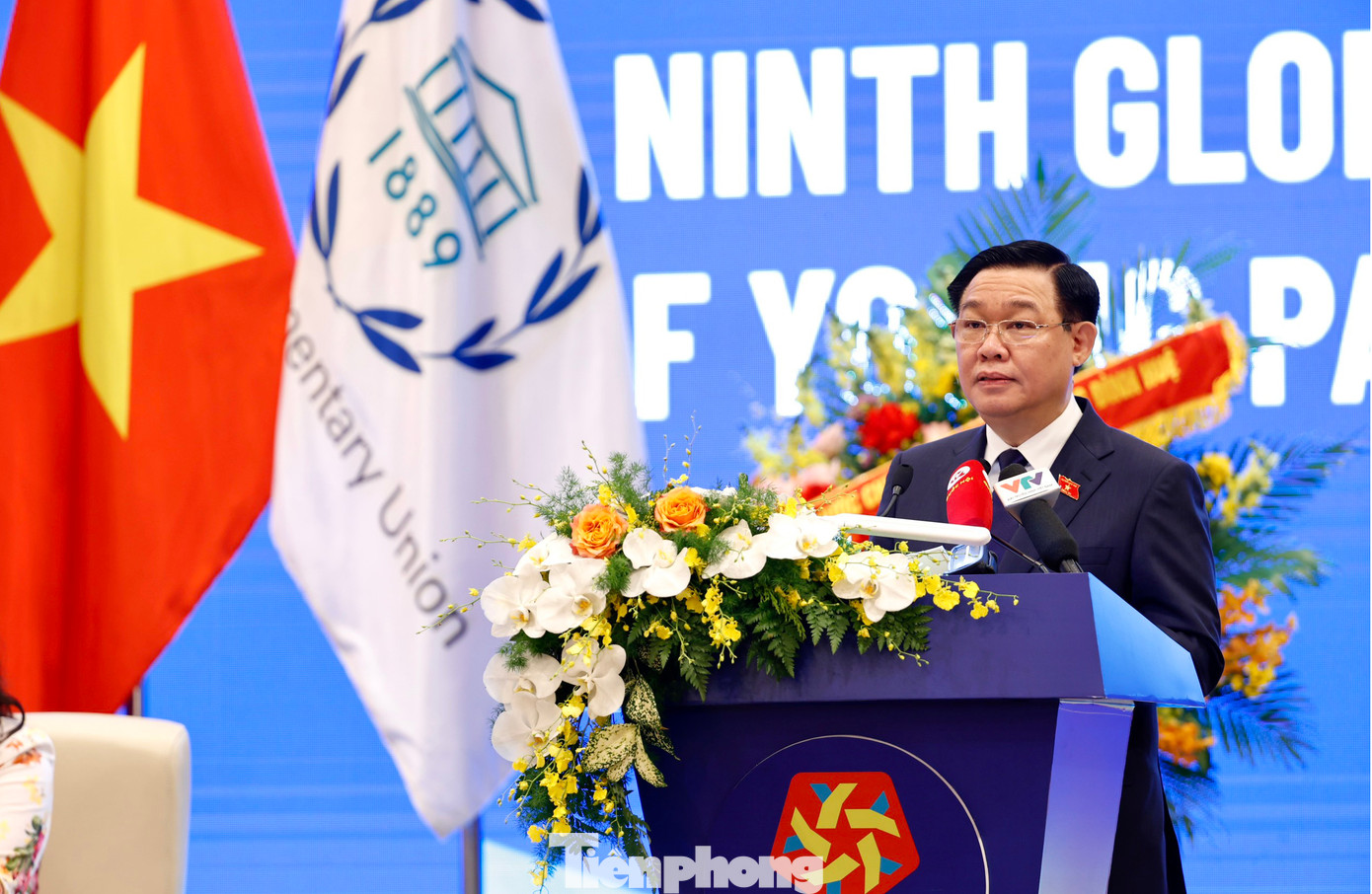 Chủ tịch Quốc hội Vương Đình Huệ phát biểu khai mạc Hội nghị