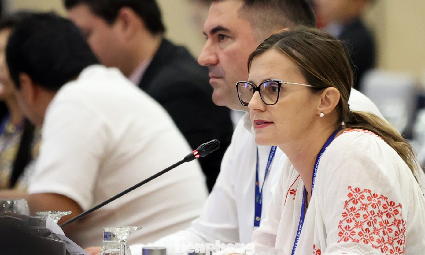 Đại biểu tham góp ý kiến tại phiên thảo luận.