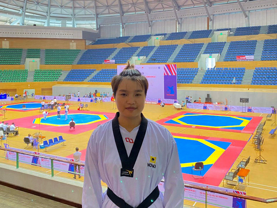 Lò Thị Dư tại cúp Đại sứ Hàn Quốc năm 2023 tổ chức tại Đà Nẵng. Ảnh: NVCC