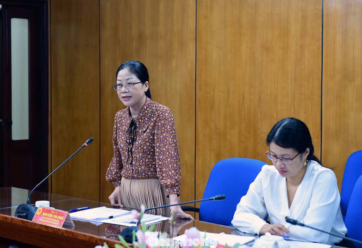 Chị Nguyễn Thị Ngà phát biểu tại chương trình. Ảnh: Xuân Tùng Chị Nguyễn Thị Ngà phát biểu tại chương trình. Ảnh: Xuân Tùng