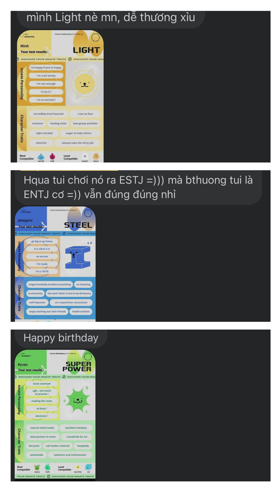 Teen thi nhau khoe kết quả bài test của mình. Ảnh: Facebook Teen thi nhau khoe kết quả bài test của mình. Ảnh: Facebook