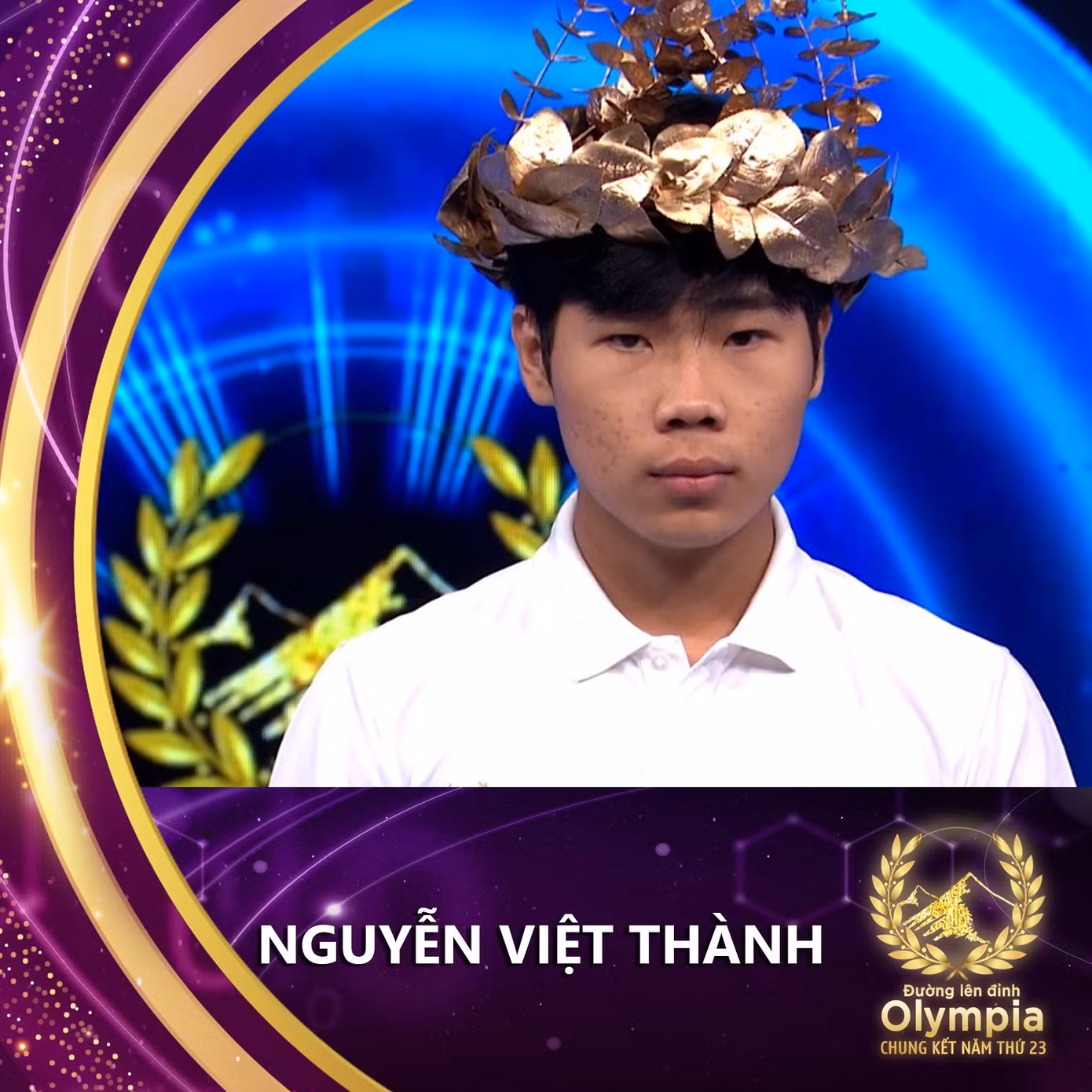 Nguyễn Việt Thành được netizen ưu ái gọi tên "ông hoàng tốc độ". Ảnh: Fanpage Đường Lên Đỉnh Olympia