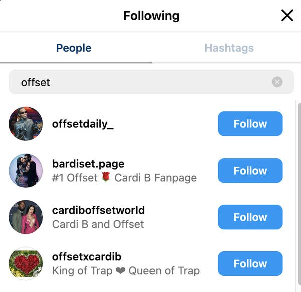 Cardi B cũng hủy theo dõi Offset. Cardi B cũng hủy theo dõi Offset.