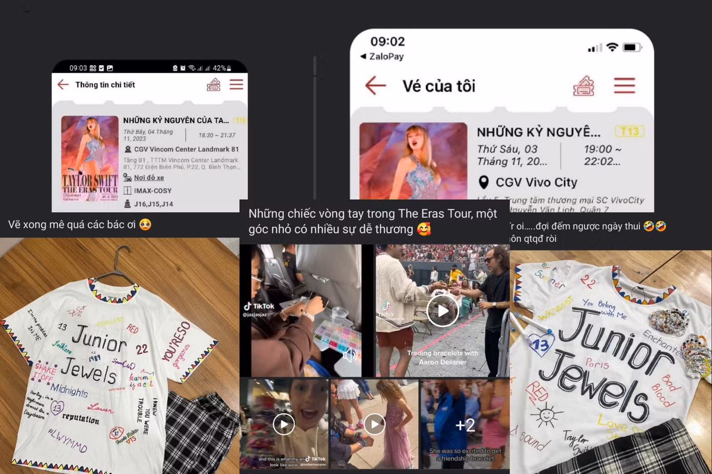 Các Swifties vui mừng khi mua được vé và sẵn sàng đi xem Taylor Swift: The Eras Tour.