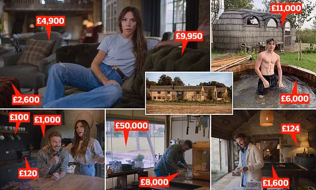 Dân cư mạng "bóc giá" tiện nghi trong dinh thự nhà Beckham sau khi bộ phim lên sóng.