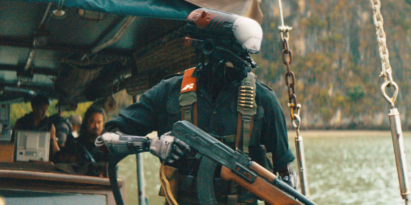 Một cảnh phim trong The Creator.