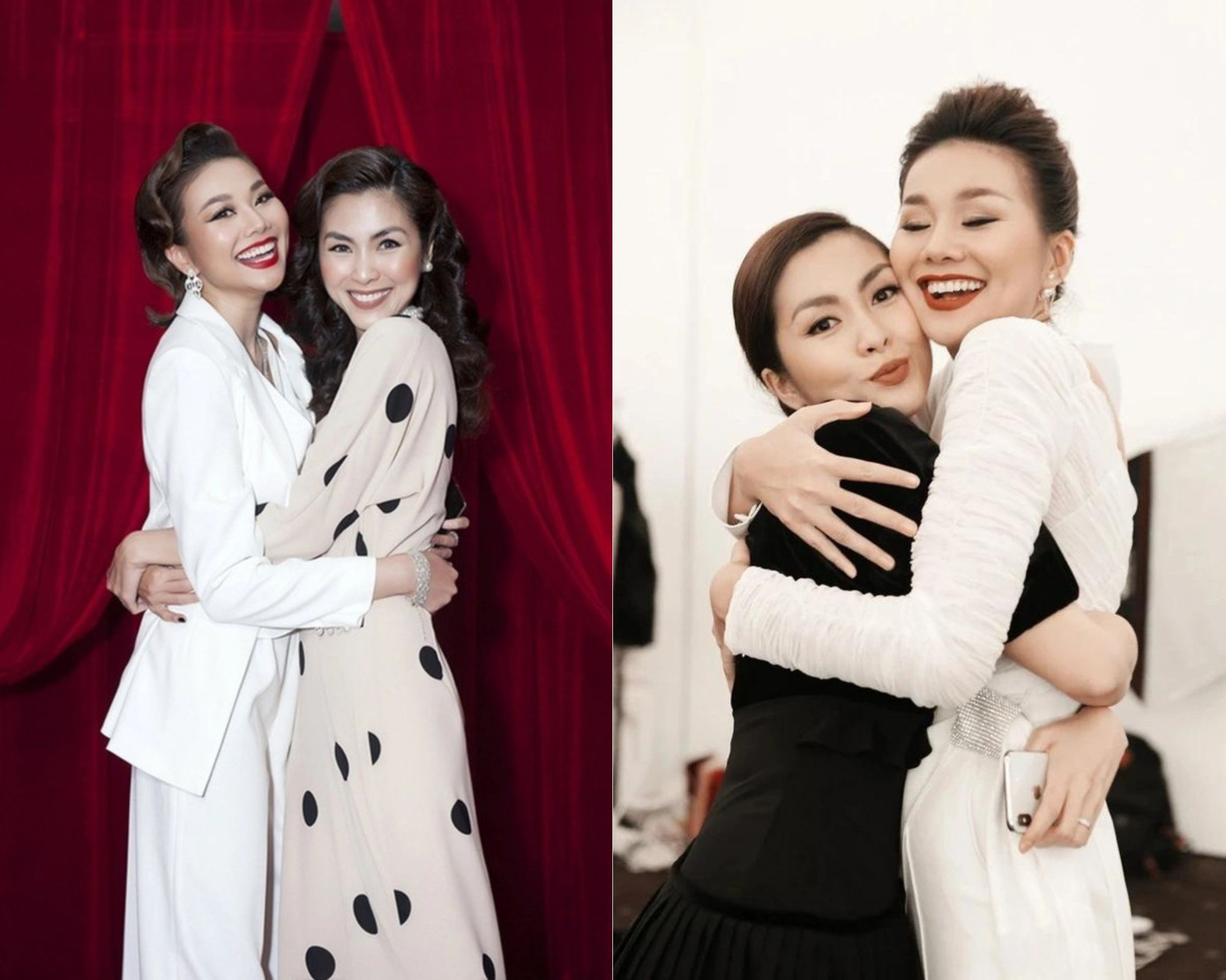 Trong suốt 10 năm tình bạn, Thanh Hằng và Tăng Thanh Hà luôn ủng hộ nhau hết mình.