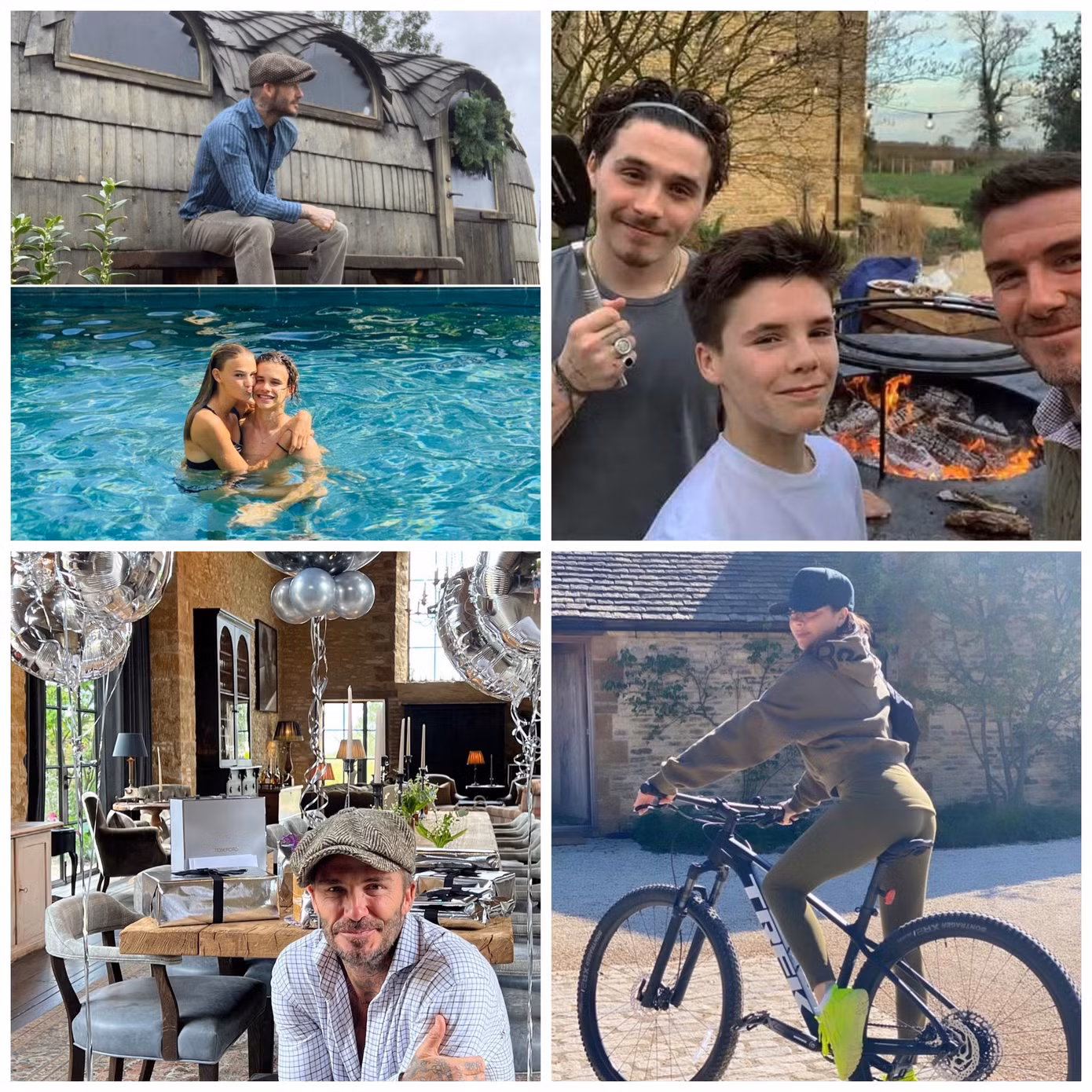 Cuộc sống đời thường của nhà Beckham được chia sẻ trên Instagram cá nhân.