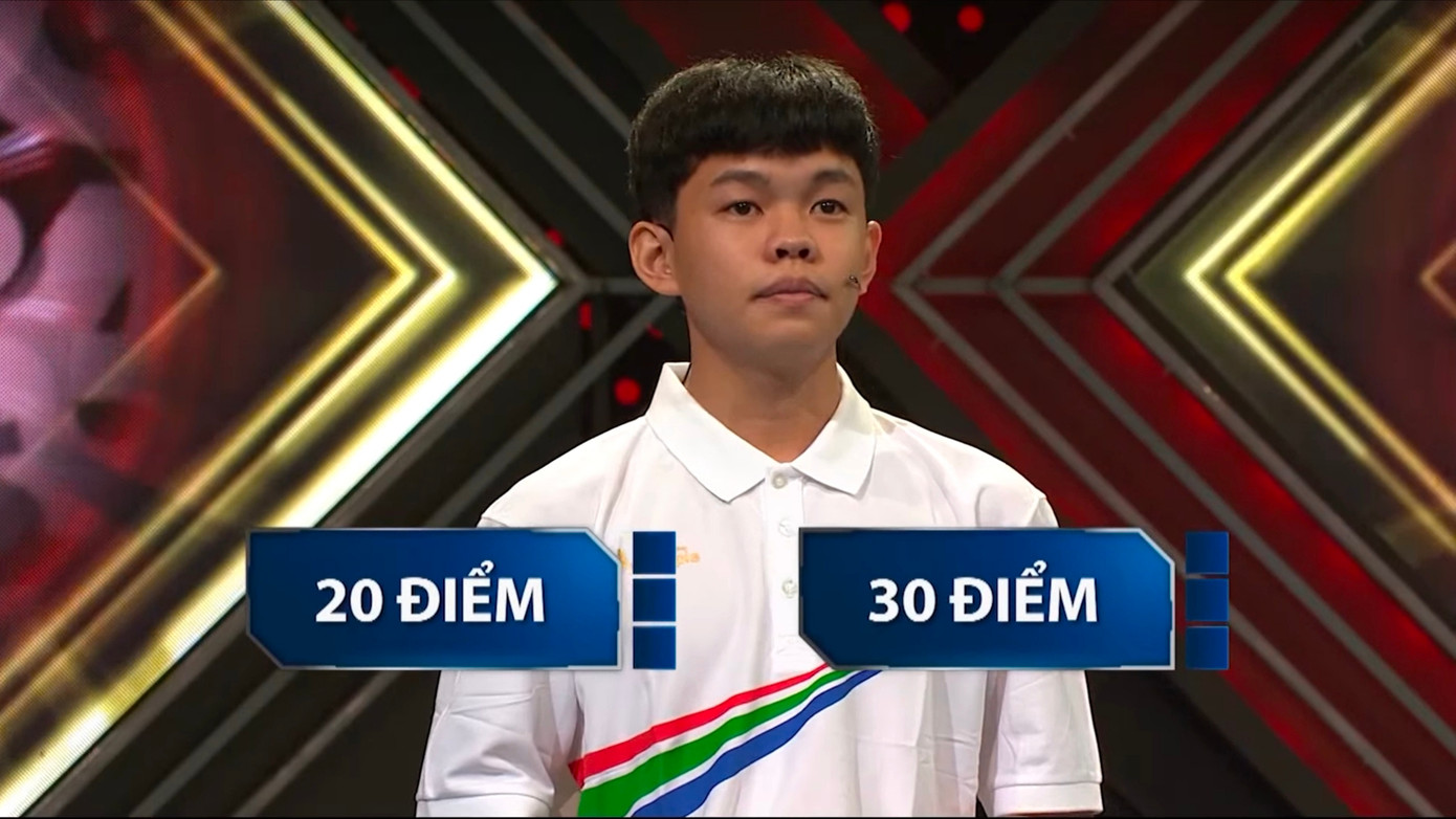 Nam sinh không thể giữ vững phong độ ở phần thi Về đích. Nam sinh không thể giữ vững phong độ ở phần thi Về đích.