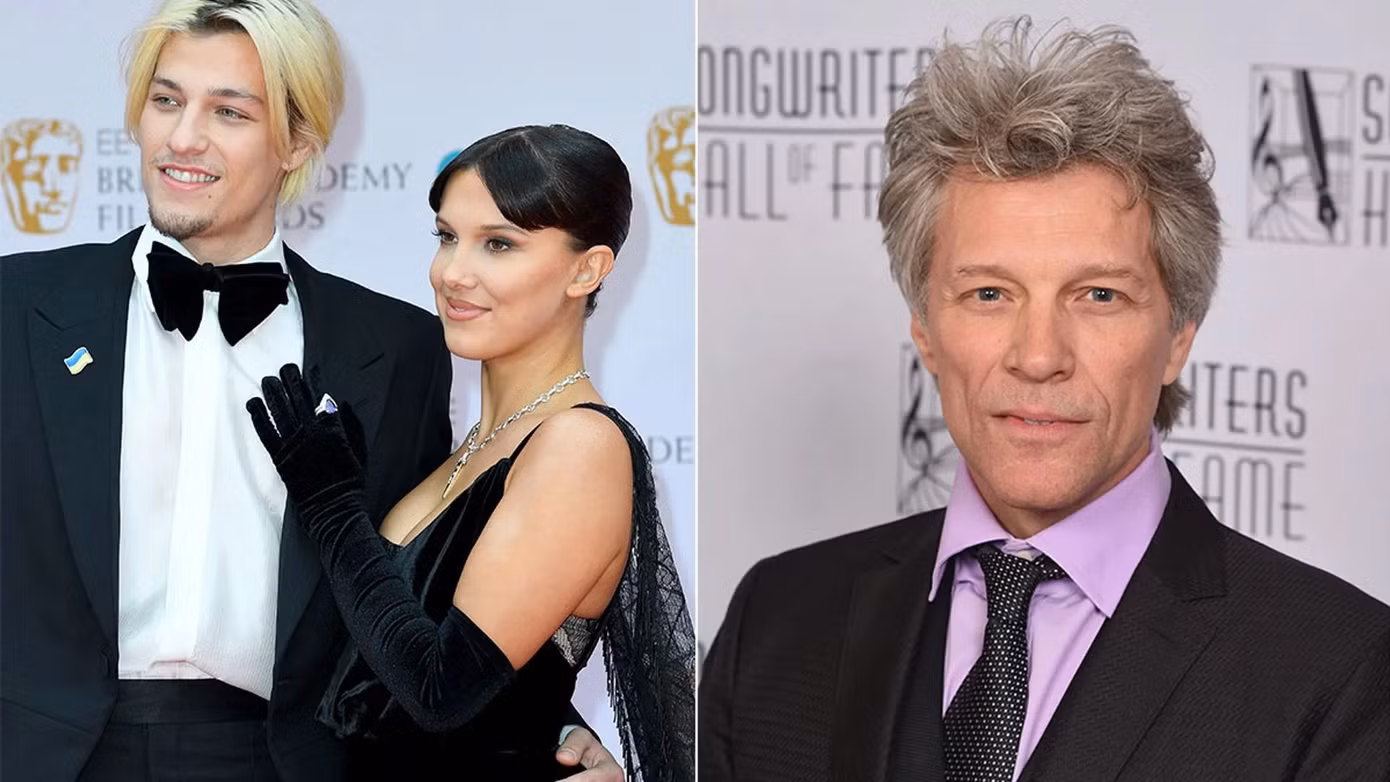 Nam ca/ nhạc sĩ danh tiếng Jon Bon Jovi là bố chồng tương lai của Millie Bobby Brown.