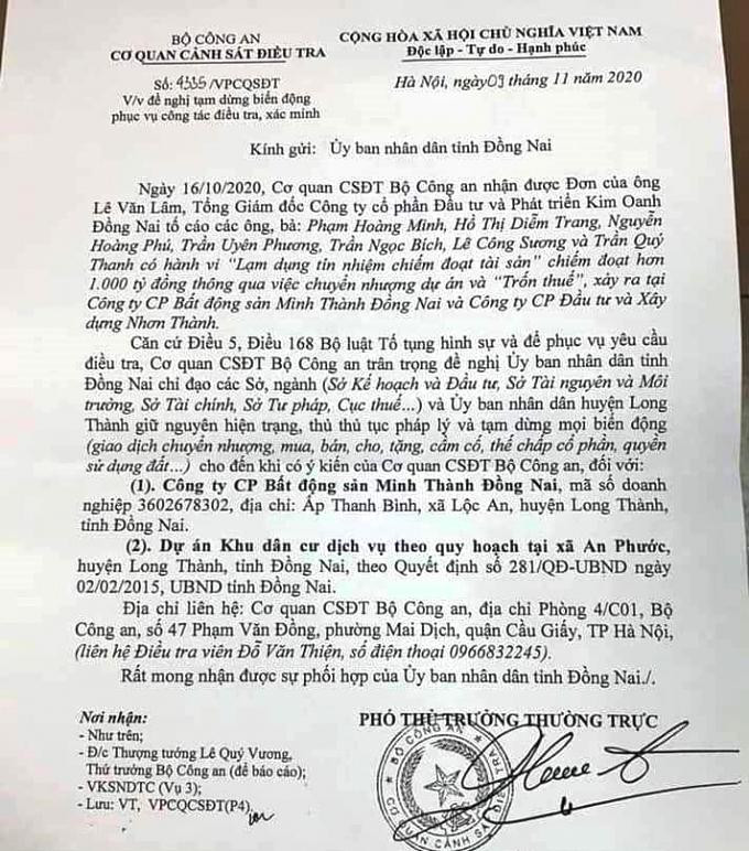 Cơ quan CSĐT từng đề nghị giữ nguyên hiện trạng về đất đai đối với một số công ty. Cơ quan CSĐT từng đề nghị giữ nguyên hiện trạng về đất đai đối với một số công ty.