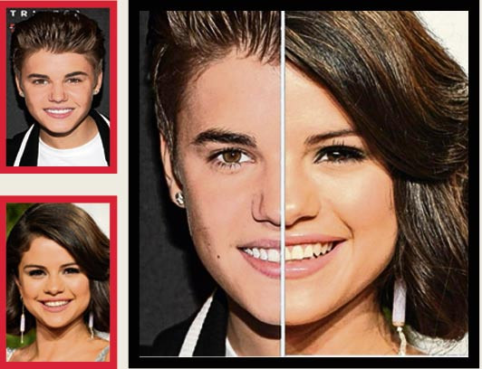 Justin Bieber và Selena Gomez...không còn nghi ngờ gì nữa, cặp đôi này sinh ra là để dành cho nhau. Họ đều có khuôn mặt trẻ con với cặp mắt nâu đen