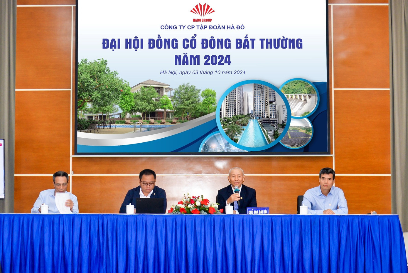 Công ty Hà Đô vừa tổ chức ĐHĐCĐ bất thường năm 2024 vào ngày 3/10. Ảnh: Công ty Hà Đô.